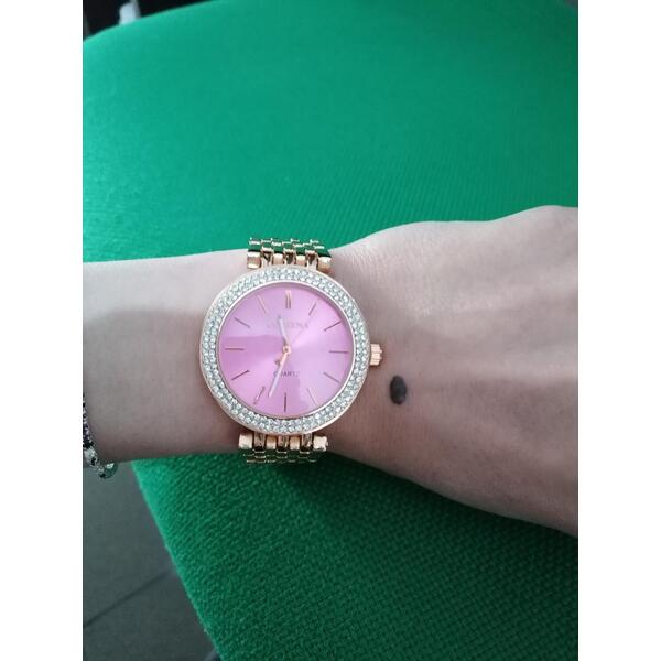 GENEVA Ceas dama Quartz, Contena Jubile, Roz