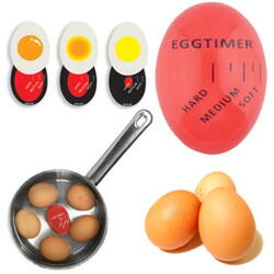 Cronometru pentru oua, EGGTIMER, cu indicator al duritatii de gatire, indicator fierbere ou, rezistent la temperatura