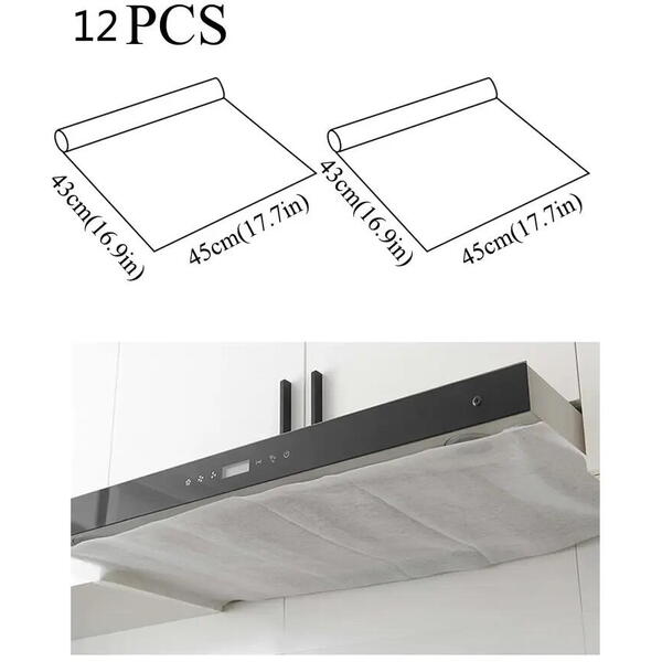 Protectie hota universala pentru grasime, 43x45CM, 12 buc