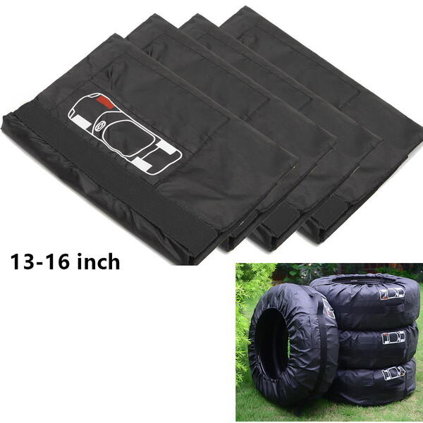 13-16 Inch Set 4 huse pentru anvelope/cauciucuri, cu maner, impermeabil, pentru dimensiunea 13-16