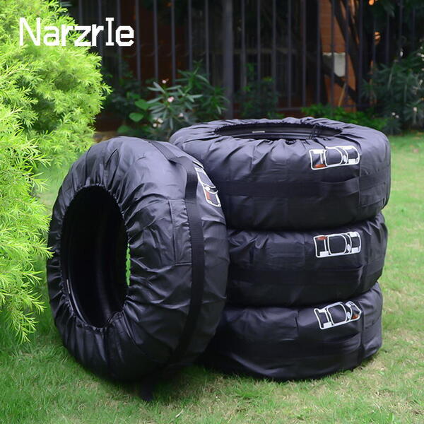 13-16 Inch Set 4 huse pentru anvelope/cauciucuri, cu maner, impermeabil, pentru dimensiunea 13-16