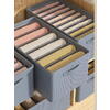 Organizator imbracaminte cu 9 compartimente pentru blugi, pulovere, camasi, 44x25x20 Gri