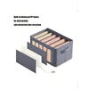 Organizator imbracaminte cu 9 compartimente pentru blugi, pulovere, camasi, 44x25x20 Gri
