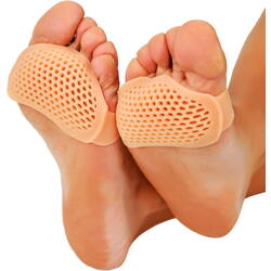 Set 2 Branturi Pentru Metatarsiene, Separator Corectie Pozitie Degete Picior, Respirabil, Reutilizabil, Impotriva alunecarii, Reducerea socurilor, Silicon, Culoarea pielii