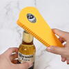 Desfacator multifunctional pentru conserve/sticle/borcane, ABS/Cauciuc, Galben