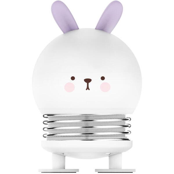 Lampa de noapte, de veghe, pentru copii sau bebelusi, Portabila, Baterie 300mAh, Alb