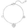 Bratara Inox Heart Coins, Argintiu