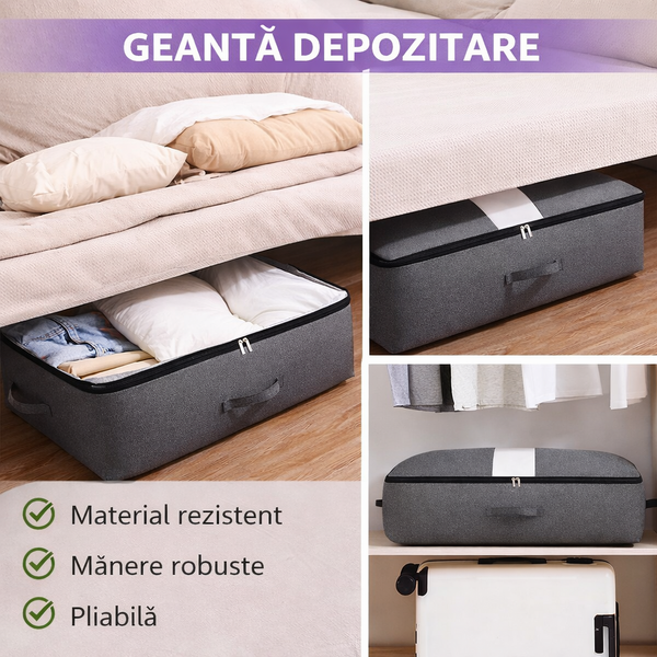 Geanta de depozitare si organizare pentru perne, pilote, haine