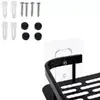OFERTA 1+1 GRATIS Rafturi pentru baie, rezistente la umiditate, montare usoara, autoadezive, aluminiu, 30 x 13 x 4.7 cm, Negru
