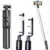 Selfie stick multifunctional, Trepied, Suport pentru telefon, Bluetooth 4.0, telecomanda detasabila, Telescopic, Compatibil iOS/Android, Negru