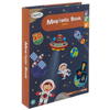 Carte tip Puzzle Magnetic , Set 50 magneti, 6 Cartonase Duble, Tema cosmos