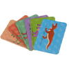 Carte tip Puzzle Magnetic , Set 36 magneti, 6 Cartonase Duble, Tema Dinozauri
