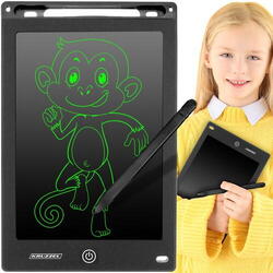 Tableta grafica de desenat pentru copii 8.5" diagonala, Drawing Tablet, Cu Buton De Stergere, Creion Inclus, Negru