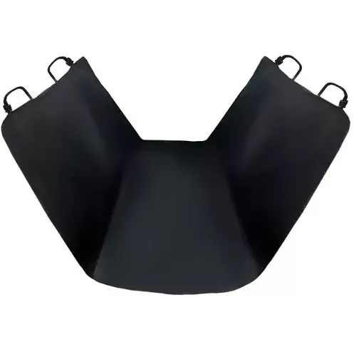 Husa auto profesionala, Protectie si transport animale, Caini si pisici, Pentru bancheta autoturismului, Impermeabil, Antialunecare, Negru, 144 x 144 cm