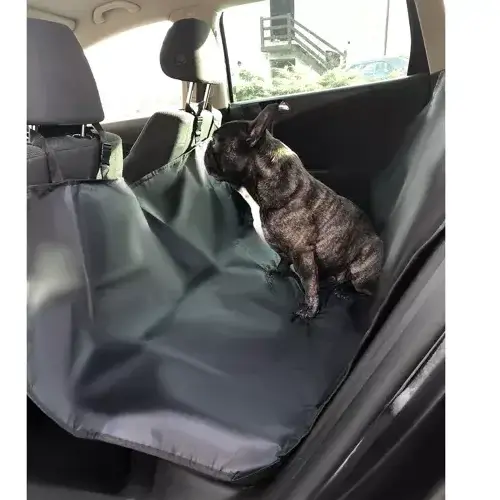 Husa auto profesionala, Protectie si transport animale, Caini si pisici, Pentru bancheta autoturismului, Impermeabil, Antialunecare, Negru, 144 x 144 cm