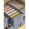 Organizator imbracaminte cu 9 compartimente pentru blugi, pulovere, camasi, 44x30x20 Gri