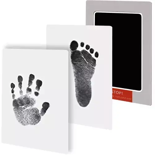 Kit amprenta cu tus non-toxic, pentru maini si picioare bebelusi