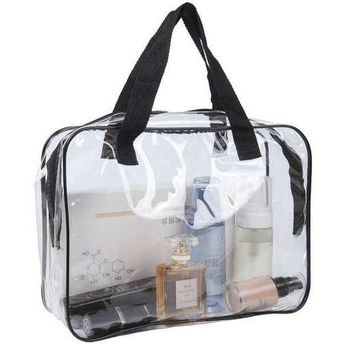 Set 3 organizatoare cosmetice pentru calatorii, multifunctionale, rezistente la apa, Transparent