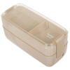Cutie de pranz alimentara, Lingura si Furculita Incluse, 750 ml, Bej, Din Material Ecologic