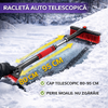 Racleta Auto Telescopica ,Lungime Reglabila de la 80 la 95 cm, Eficineta si Rezistenta, Razuitoare Detasabila, Prietenos cu Vopseaua Masinii, Negru/Rosu