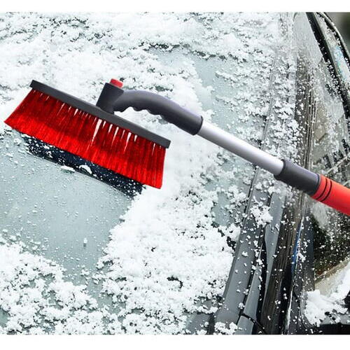Racleta Auto Telescopica ,Lungime Reglabila de la 80 la 95 cm, Eficineta si Rezistenta, Razuitoare Detasabila, Prietenos cu Vopseaua Masinii, Negru/Rosu