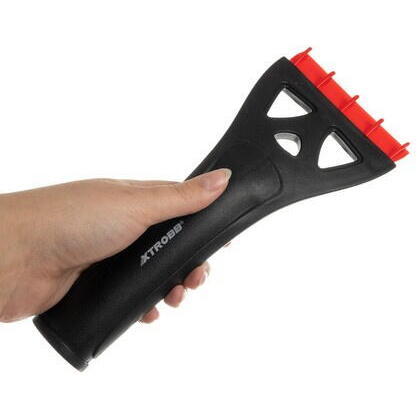 Racleta Auto Telescopica ,Lungime Reglabila de la 80 la 95 cm, Eficineta si Rezistenta, Razuitoare Detasabila, Prietenos cu Vopseaua Masinii, Negru/Rosu