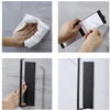 Suport rola prosoape de hartie bucatarie montat pe perete, Din otel inoxidabil, Suport pentru folie de plastic, Suport pentru agatat prosoape, 26 cm, Negru