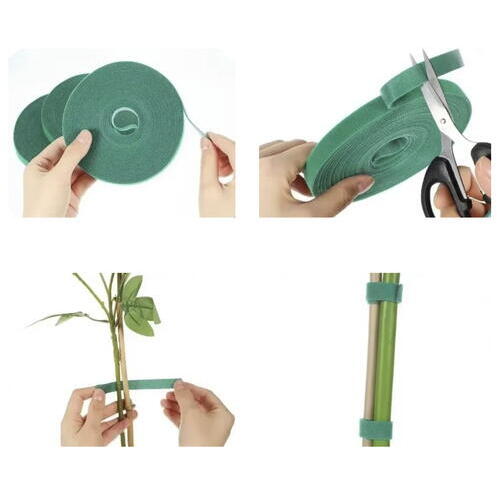 Legaturi pentru plante, Nylon reutilizabil, 5 Metri Lungime, Pentru legat plante si organizare cabluri