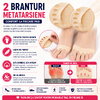 Set 2 branturi metatarsiene pentru incaltaminte, spuma, bumbac, Moi si Confortabile, Marime ajustabila, 8.5 x 8.5 cm, Bej