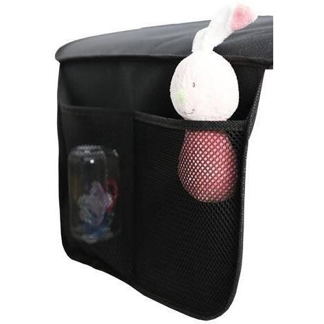 Husa protectie pentru scaunul auto, Material Impermeabil, Anti Alunecare, Montaj Rapid, Usor de Curatat, 2 Buzunare, Negru