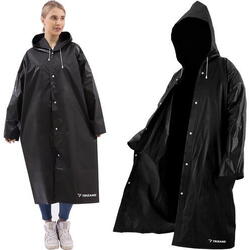 Pelerina de Ploaie Impermeabila , Lungime 110 cm, Confectionata din Material EVA, Prindere cu Capse, Gluga cu snur, Ideal pentru Camping, Drumetii, Pescuit