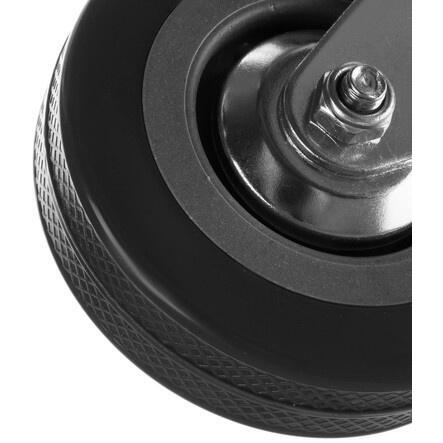 Set 4 roti pivotante industriale cu frana, rotire 360°, argintiu si gri