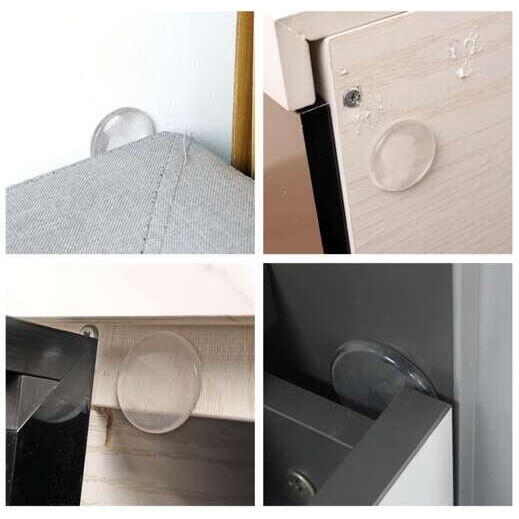 Set 6 protectii antisoc, protectie mobilier si pereti, transparente, poliuretan