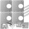 Set 4 bucati suporti de reparare balamale pentru dulap, Otel
