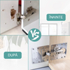 Set 4 bucati suporti de reparare balamale pentru dulap, Otel