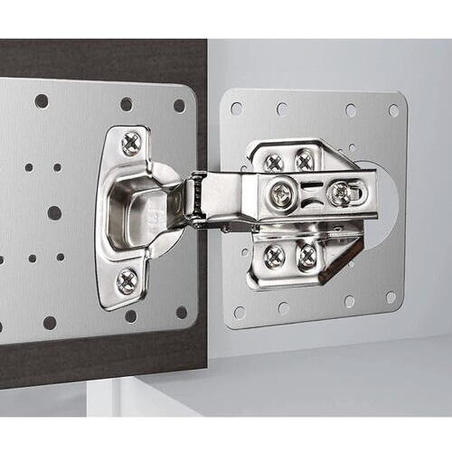 Set 4 bucati suporti de reparare balamale pentru dulap, Otel