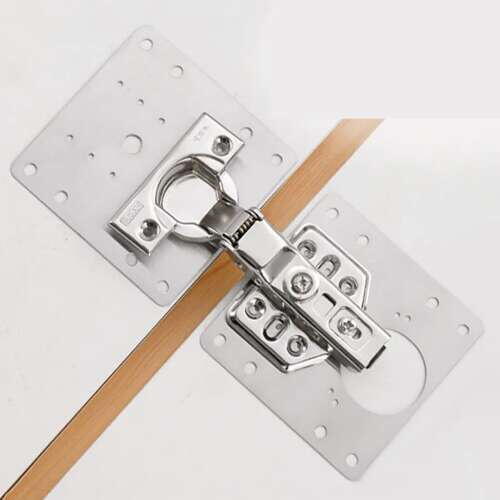 Set 4 bucati suporti de reparare balamale pentru dulap, Otel