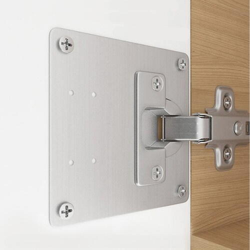 Set 4 bucati suporti de reparare balamale pentru dulap, Otel