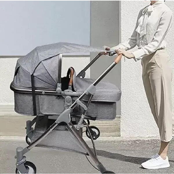 Parasolar, Protectie pentru Landou si Carucior, 72 cm, Gri