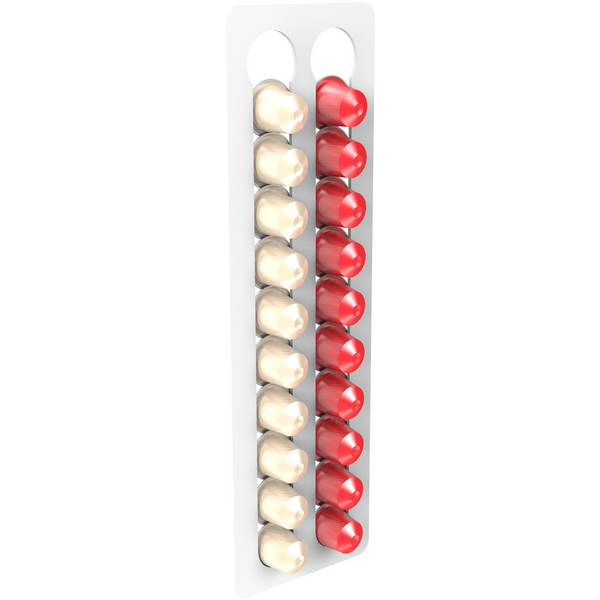 Suport pentru 20 Capsule Nespresso, Montare Adeziv 3M Inclus