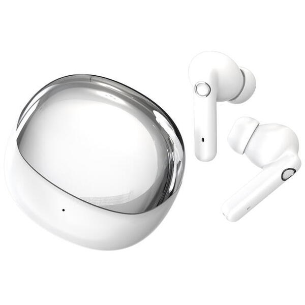 Casti Bluetooth 5.4, Baterie Statie 200mAh, StandBy 150H, Touch pe Casti, Respingere/Raspundere Apel VTS-200, Alb