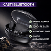 Casti Bluetooth 5.3, Baterie Statie 200mAh, StandBy 180H, Touch pe Casti, Respingere/Raspundere Apel VTS-210, Negru