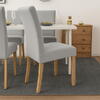 Set 6 Husa Pentru Scaun, 65x40x35 cm, Catifea, Elastic, Protectie Impotriva Murdariei, Spalare La Masina La 30 De Grade, Gri