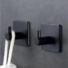 Set 4 Suport cu Adeziv pentru Prosoape, Dimensiuni 4,5 x 4,5 x 2,5 cm, Rezistent la Umiditate, Rugina, Ideal pentru Bucatarie, Baie, Otel Inoxidabil, Sarcina 3 Kg