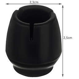 Set protectie pentru picioarele scaunelor, 16 bucati, 12-16 mm, Negru