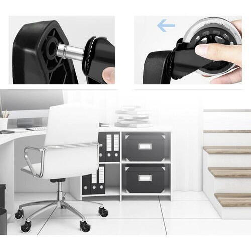 Set 5 roti silicon scaune, Design modern, Tija 11 mm, Cauciuc siliconic calitate superioara, Perfecte pentru orice tip de podea, inclusiv parchet, gresie sau covor