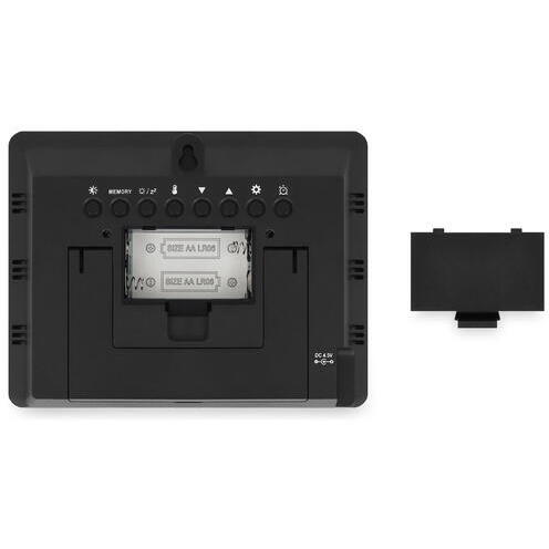 Set Statie meteo fara fir si Transmitator exterior, Ecran mare LCD color, Prognoza meteo, Presiune atmosferica, Temperatura si umiditate interior si exterior, Calendar perpetuu, Ceas electronic cu alarma, Alimentare la retea si baterii