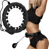Cerc fitness, Hula Hoop, cu greutate suplimentara detasabila, 24 noduri detasabile, pentru slabire, pentru talie, masaj 360°, file de masaj