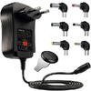 Incarcator universal 30W, 6 capete interschimbabile, 150cm cablu, 3V-12V, USB