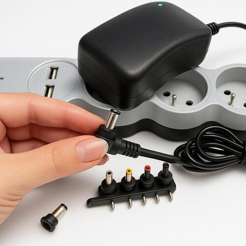 Incarcator universal 30W, 6 capete interschimbabile, 150cm cablu, 3V-12V, USB